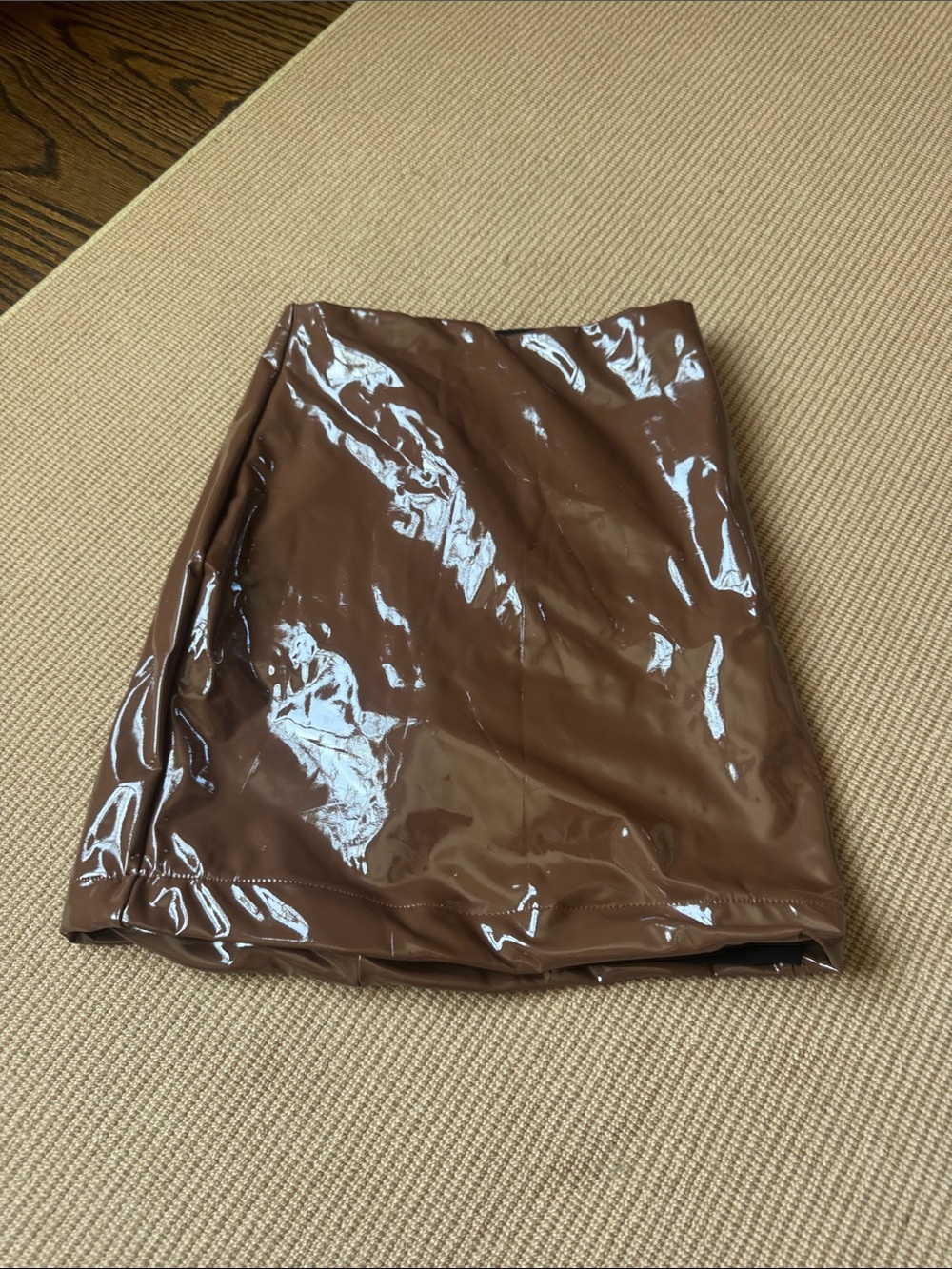 Commando brown leather skirt